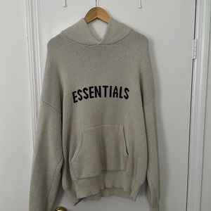 Fear of God Essentials Knit Hoodie, size L